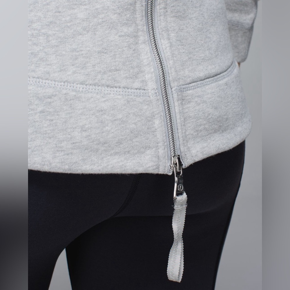 Lululemon En Route Jacket Heathered Light Grey Size 4 - Picture 7 of 16